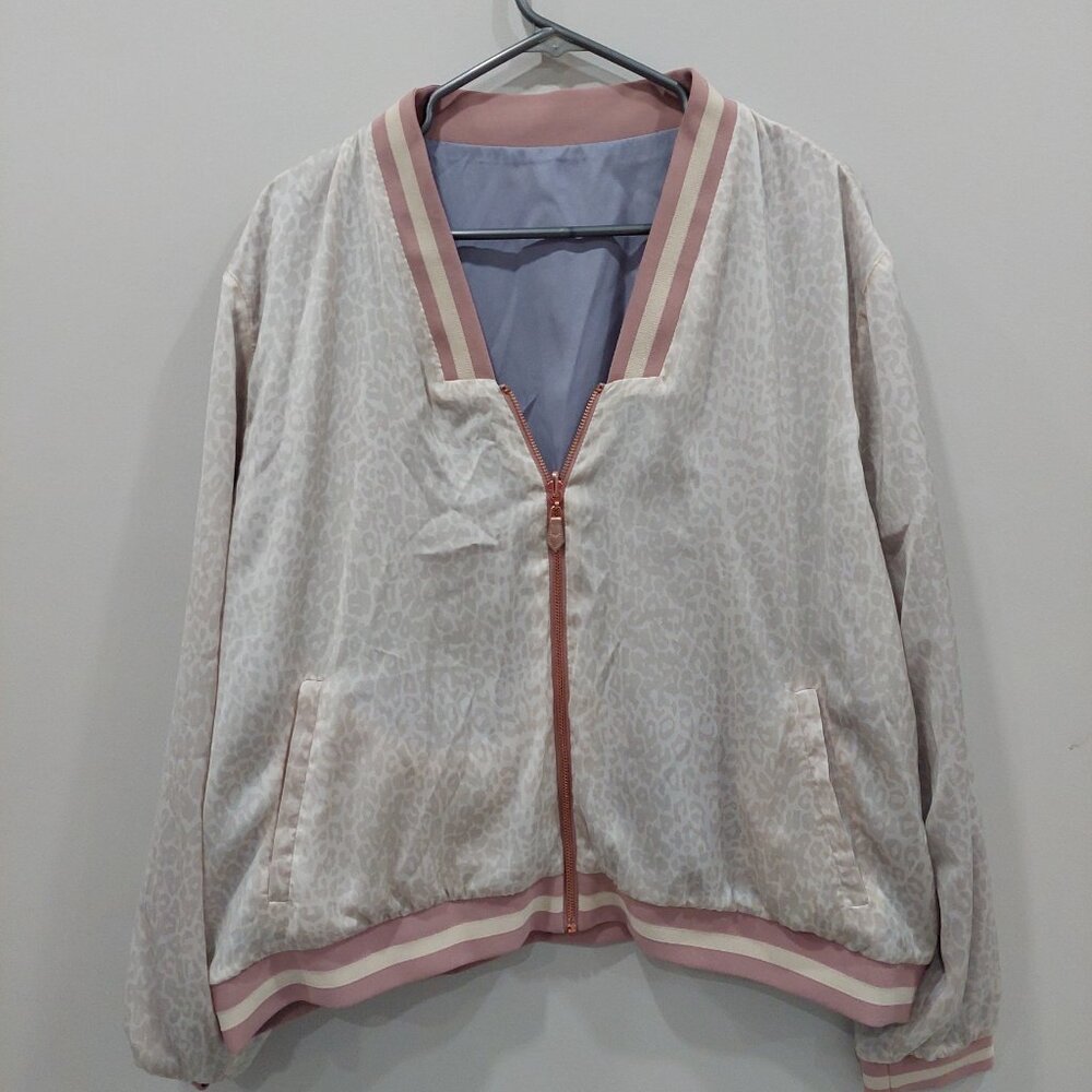 Stella & Dot Women's 2X Reversible Bomber - Picture 2 of 8